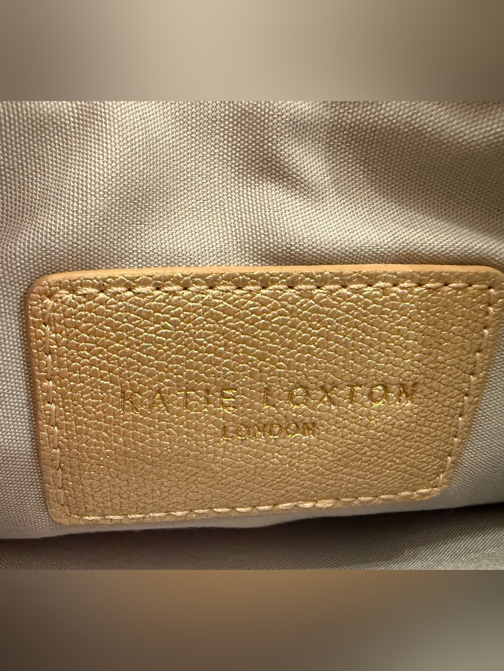 Gold ‘Hello Weekend’ Perfect Pouch - Picture 2 of 2